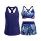 🔥2026 Hot Sale 50% OFF✨⚡ 50K+ SOLD! 🎁Women's 3-Piece Swimsuit Tankini Set with Shorts👙