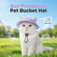 🐶50% Off✨Buy 1 Get 1 Free🧢 Adjustable Pet Bucket Hat with Ear Holes 🐾