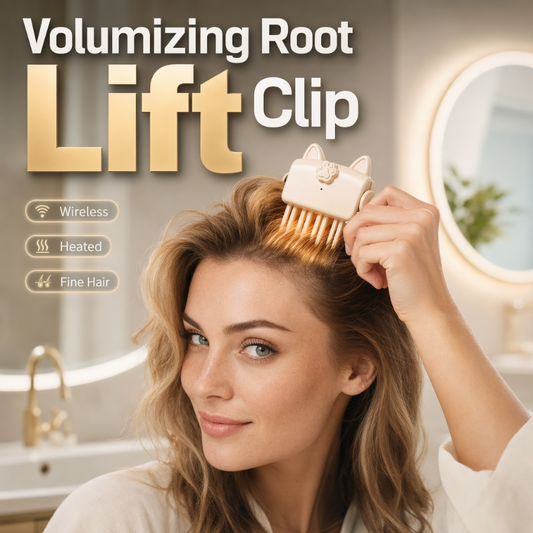 📢📢50% OFF !! ⏰Wireless Heated Volumizing Root Lift Clip - Salon Crown Volume Styling Tool for Fine Flat Hair🪮💇‍♀️