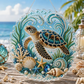 🌊 DIY Ocean Pearl Painting – 🪼Create Your Own Unique Wall Art with a Beautiful Sea Theme🐋