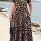 🎁2026 New Arrivals 50% OFF💥Women's Leopard Print Maxi Dress with Pockets Casual Short Sleeve Long Dress