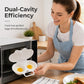 ⏰Last Day Sale-Buy 1 Get 1 Free ￡6.99!!⏰Microwave Egg Poacher – Dual-Cavity Steamer, Rapid Heating, Non-Stick PP – Ideal for Home, Office & Travel! 🔥