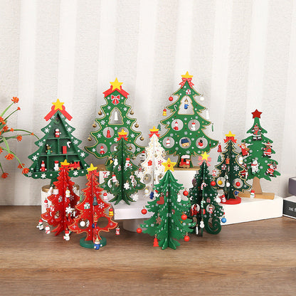 🎄 DIY Wooden Christmas Tree Ornament Set – Build, Decorate & Play! ✨🎅