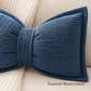 🎀 Soft Chenille Bow-Shaped Throw Pillow – Cozy Plush Decorative Cushion with Big Ribbon Design, Perfect for Sofa, Bed & Car 🛋️✨
