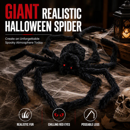 🎃🕸️Halloween Outdoor Decorations Giant Spider🪄🕷️