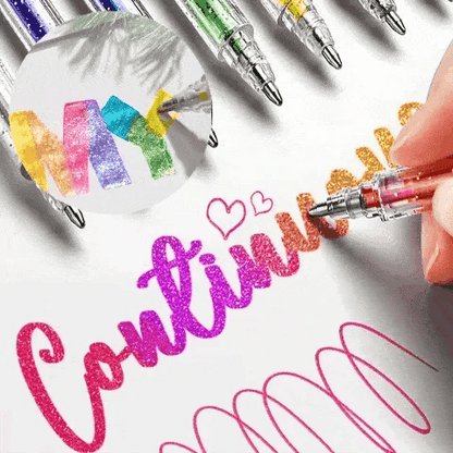 🎁Last Day Sale 50% OFF✨Glitter Gel Pen Set🌈🖌️