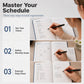 📖 2027 Minimalist Daily Planner – A5 320-Page PU Leather Organizer for Work, Study & Life